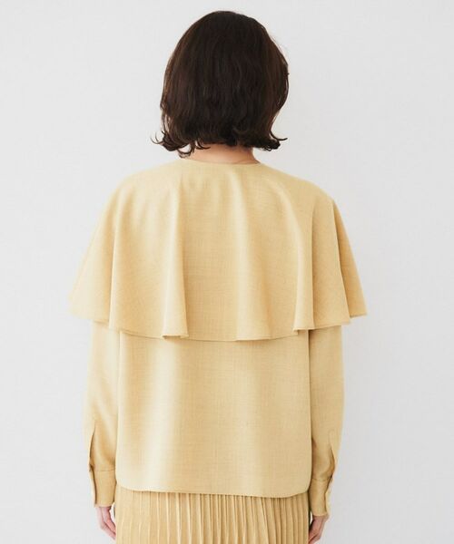 UNTITLED / アンタイトル シャツ・ブラウス | 【セットアップ可能】ケープカラーブラウス | 詳細14