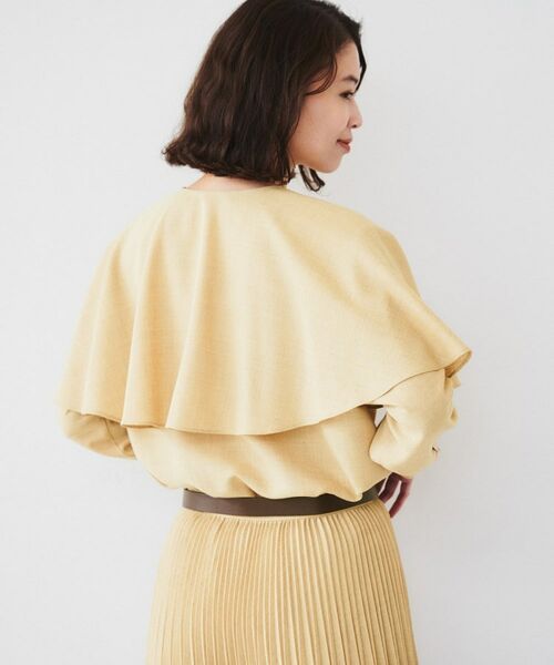 UNTITLED / アンタイトル シャツ・ブラウス | 【セットアップ可能】ケープカラーブラウス | 詳細3