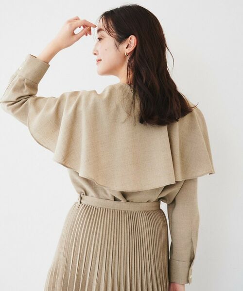 UNTITLED / アンタイトル シャツ・ブラウス | 【セットアップ可能】ケープカラーブラウス | 詳細8