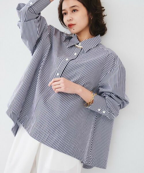 UNTITLED / アンタイトル シャツ・ブラウス | 【体型カバー】タイプライター テントシャツ | 詳細10