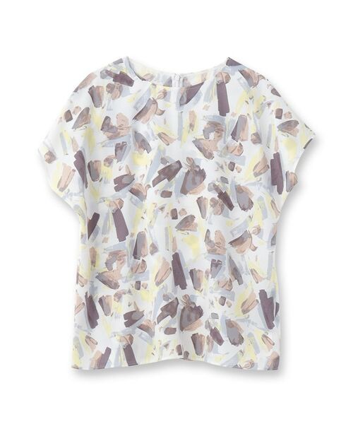 UNTITLED / アンタイトル シャツ・ブラウス | 【オンオフ使える/手洗い可】ペイントプリントブラウス | 詳細1