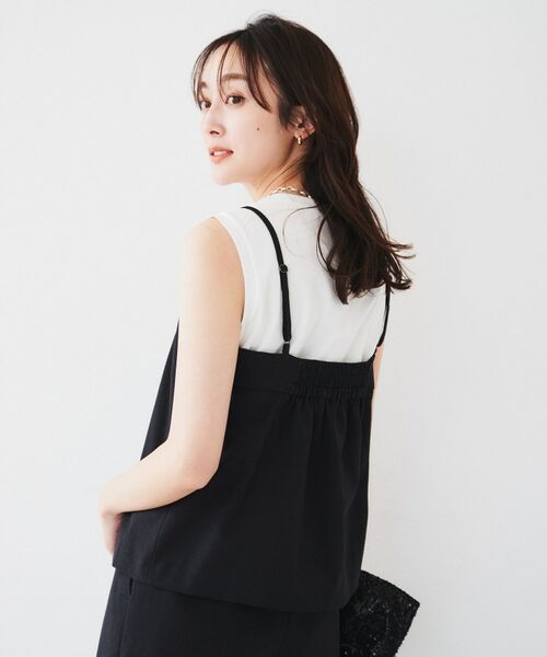 美品　nude vintage quilt キャミソール　ビスチェ セール】フロント釦ビスチェ（キャミソール）｜TENTO（テント