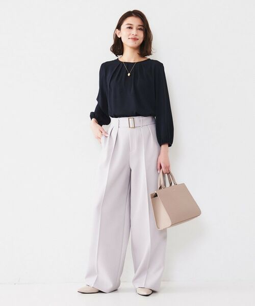 UNTITLED / アンタイトル シャツ・ブラウス | 【通勤】ジョーゼット タックブラウス | 詳細12