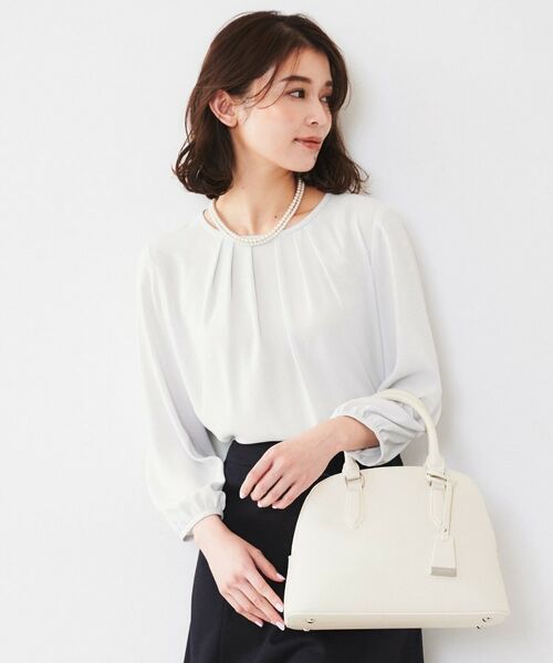 UNTITLED / アンタイトル シャツ・ブラウス | 【通勤】ジョーゼット タックブラウス | 詳細6