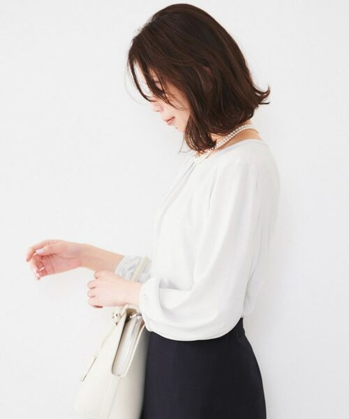 UNTITLED / アンタイトル シャツ・ブラウス | 【通勤】ジョーゼット タックブラウス | 詳細7