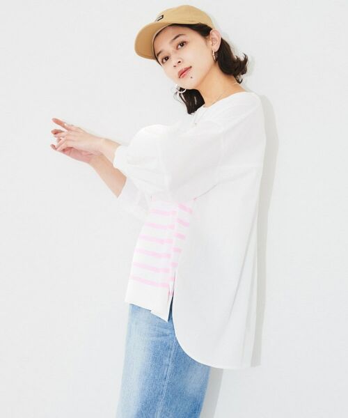 UNTITLED / アンタイトル カットソー | 【TORRAZZO DONNA】ハイブリッドボーダートップス | 詳細7