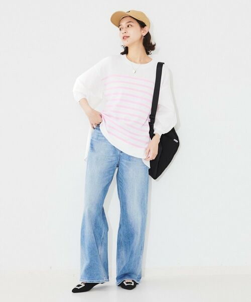 UNTITLED / アンタイトル カットソー | 【TORRAZZO DONNA】ハイブリッドボーダートップス | 詳細8