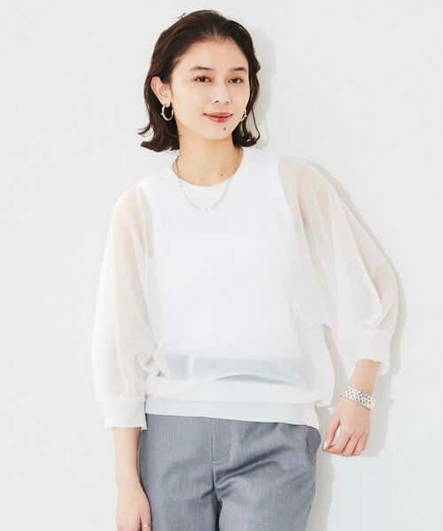 UNTITLED / アンタイトル カットソー | 【Munich】シアーパフスリーブプルオーバー | 詳細2