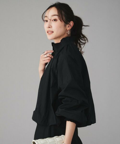 UNTITLED / アンタイトル レザーブルゾン・ジャケット | 【MARILYN MOON】プリーツナイロンシアーバルーンブルゾン | 詳細1