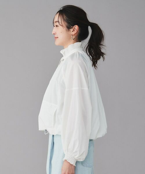 UNTITLED / アンタイトル レザーブルゾン・ジャケット | 【MARILYN MOON】プリーツナイロンシアーバルーンブルゾン | 詳細11