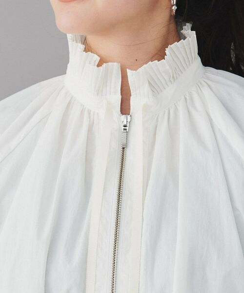 UNTITLED / アンタイトル レザーブルゾン・ジャケット | 【MARILYN MOON】プリーツナイロンシアーバルーンブルゾン | 詳細13