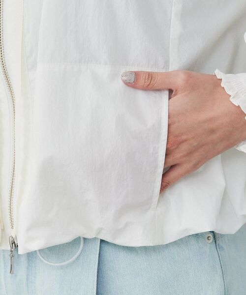 UNTITLED / アンタイトル レザーブルゾン・ジャケット | 【MARILYN MOON】プリーツナイロンシアーバルーンブルゾン | 詳細16