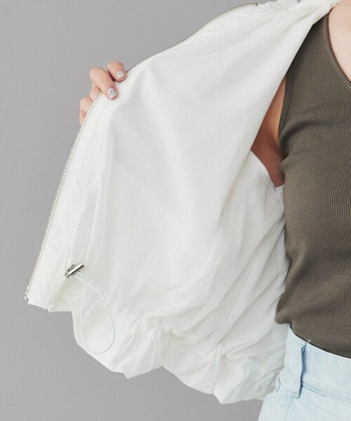 UNTITLED / アンタイトル レザーブルゾン・ジャケット | 【MARILYN MOON】プリーツナイロンシアーバルーンブルゾン | 詳細19