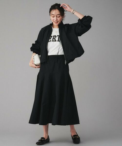 UNTITLED / アンタイトル レザーブルゾン・ジャケット | 【MARILYN MOON】プリーツナイロンシアーバルーンブルゾン | 詳細3