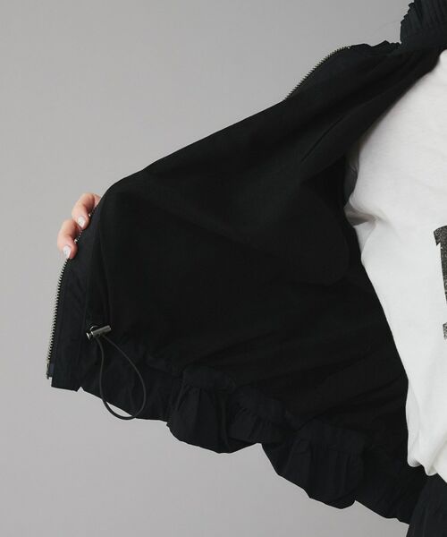 UNTITLED / アンタイトル レザーブルゾン・ジャケット | 【MARILYN MOON】プリーツナイロンシアーバルーンブルゾン | 詳細4