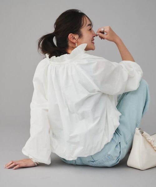 UNTITLED / アンタイトル レザーブルゾン・ジャケット | 【MARILYN MOON】プリーツナイロンシアーバルーンブルゾン | 詳細7