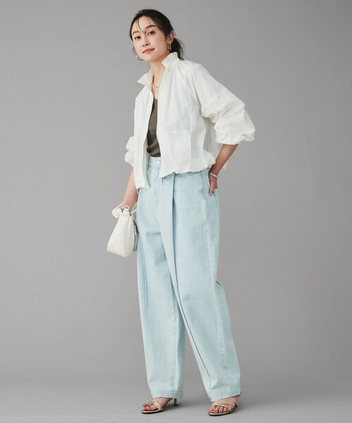 UNTITLED / アンタイトル レザーブルゾン・ジャケット | 【MARILYN MOON】プリーツナイロンシアーバルーンブルゾン | 詳細8