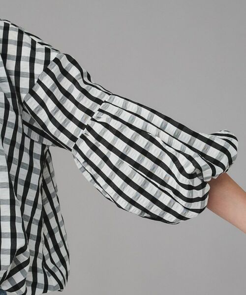 UNTITLED / アンタイトル シャツ・ブラウス | 【MARILYN MOON】前後2way クレープチェックバルーンスリーブブラウス | 詳細10