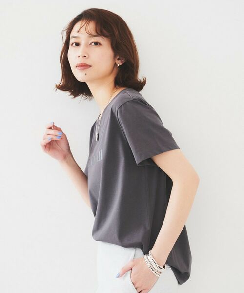 UNTITLED / アンタイトル Tシャツ | 【洗える/ロゴ】プリントジャージTシャツ | 詳細7