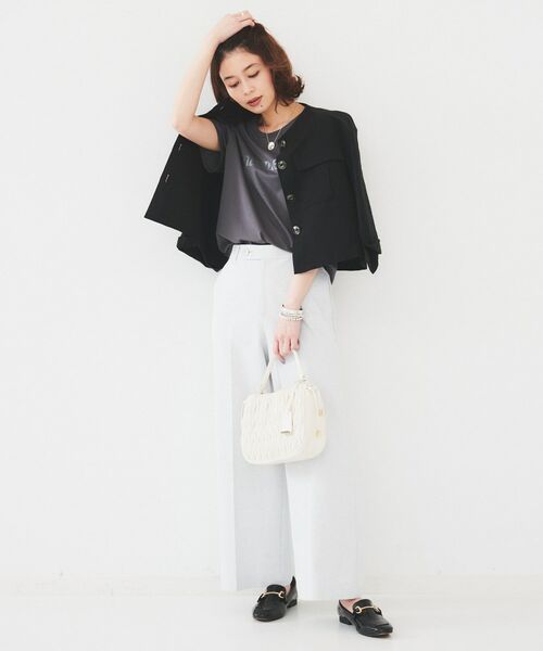 UNTITLED / アンタイトル Tシャツ | 【洗える/ロゴ】プリントジャージTシャツ | 詳細8