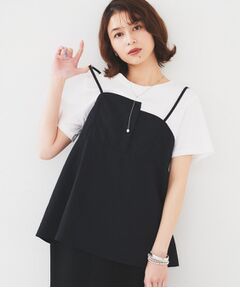 UNTITLED / アンタイトル カットソー | 【洗える/Tシャツ】ビスチェドッキングプルオーバー