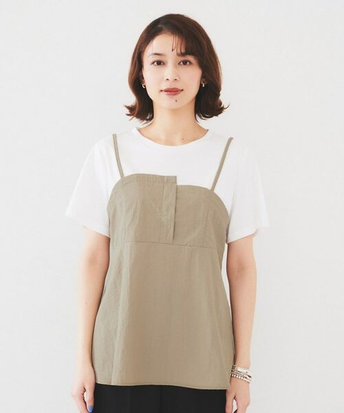 UNTITLED / アンタイトル カットソー | 【洗える/Tシャツ】ビスチェドッキングプルオーバー | 詳細14