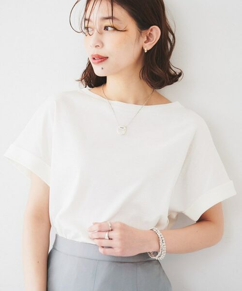 UNTITLED / アンタイトル カットソー | ドルマンスリーブプルオーバー(オフホワイト(003))