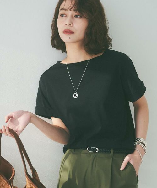 UNTITLED / アンタイトル カットソー | ドルマンスリーブプルオーバー(ブラック(019))