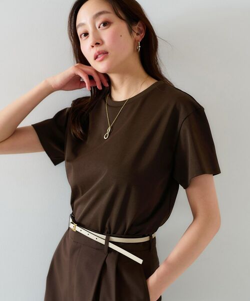 UNTITLED / アンタイトル カットソー | 【ベーシック/インナーにも/手洗い可】クルーネックプルオーバー | 詳細11