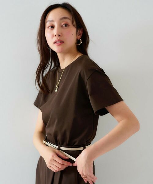 UNTITLED / アンタイトル カットソー | 【ベーシック/インナーにも/手洗い可】クルーネックプルオーバー | 詳細12