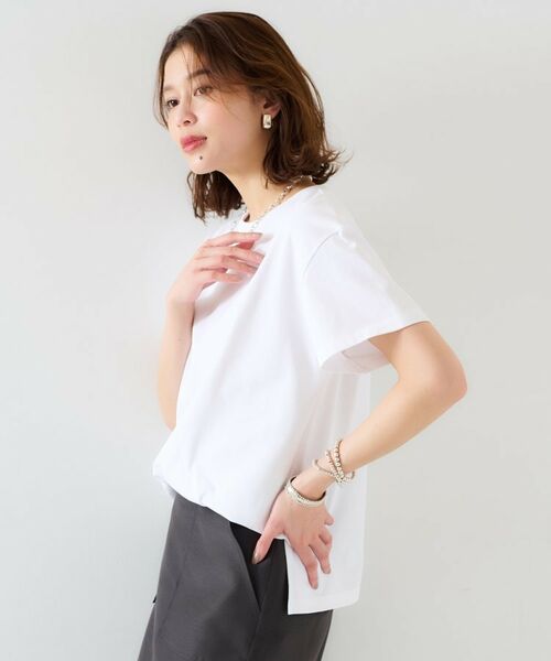 UNTITLED / アンタイトル カットソー | 【ベーシック/インナーにも/手洗い可】クルーネックプルオーバー | 詳細3