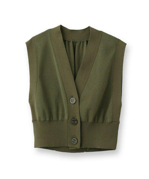 UNTITLED / アンタイトル ニット・セーター | 【セットアップ可能】コンパクトニットベスト | 詳細1