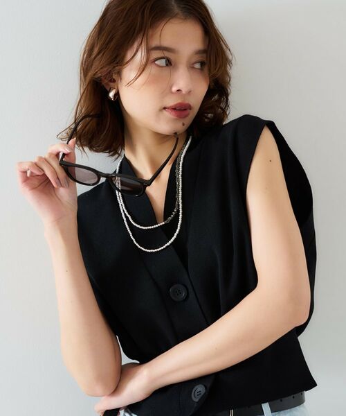 UNTITLED / アンタイトル ニット・セーター | 【セットアップ可能】コンパクトニットベスト | 詳細2