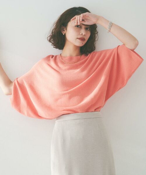 UNTITLED / アンタイトル ニット・セーター | 【体型カバー/清涼感】ドルマンスリーブ プルオーバーニット | 詳細19