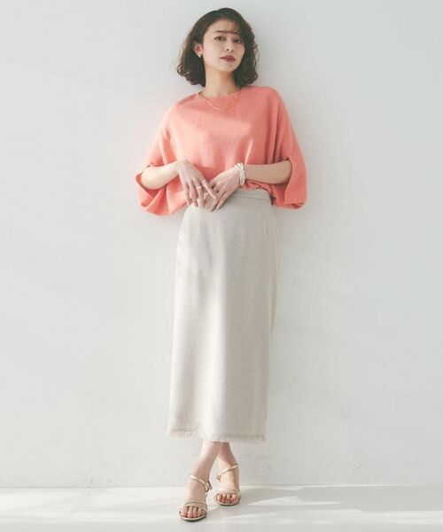 UNTITLED / アンタイトル ニット・セーター | 【体型カバー/清涼感】ドルマンスリーブ プルオーバーニット | 詳細20