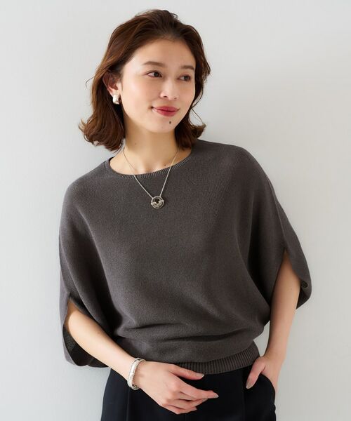 UNTITLED / アンタイトル ニット・セーター | 【体型カバー/清涼感】ドルマンスリーブ プルオーバーニット | 詳細6