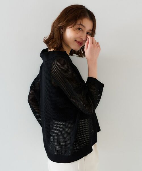 UNTITLED / アンタイトル ニット・セーター | 【七分袖/春夏素材】メッシュ衿付きニット | 詳細12