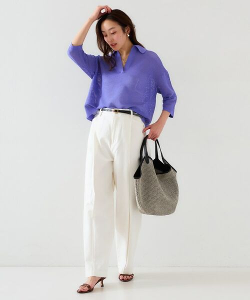 UNTITLED / アンタイトル ニット・セーター | 【七分袖/春夏素材】メッシュ衿付きニット | 詳細17