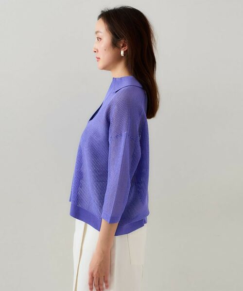 UNTITLED / アンタイトル ニット・セーター | 【七分袖/春夏素材】メッシュ衿付きニット | 詳細21