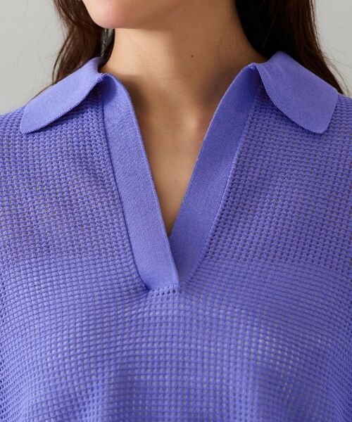 UNTITLED / アンタイトル ニット・セーター | 【七分袖/春夏素材】メッシュ衿付きニット | 詳細23