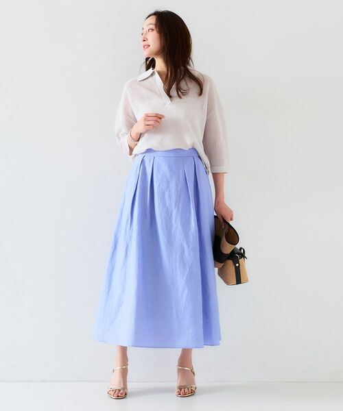 UNTITLED / アンタイトル ニット・セーター | 【七分袖/春夏素材】メッシュ衿付きニット | 詳細9