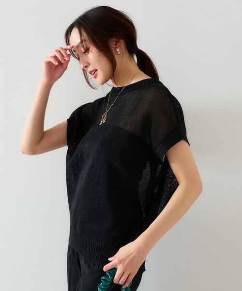 UNTITLED / アンタイトル ニット・セーター | 【前後2WAY/清涼感】コクーンシルエット プルオーバーニット | 詳細10