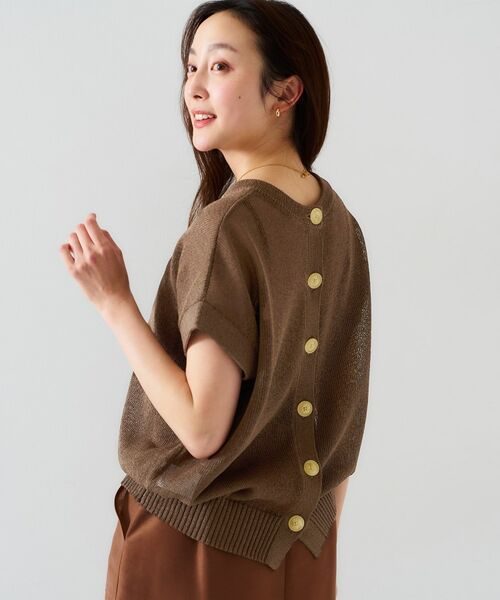 UNTITLED / アンタイトル ニット・セーター | 【前後2WAY/清涼感】コクーンシルエット プルオーバーニット | 詳細16