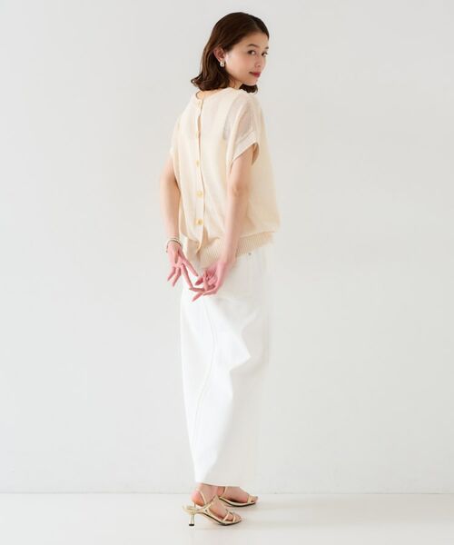 UNTITLED / アンタイトル ニット・セーター | 【前後2WAY/清涼感】コクーンシルエット プルオーバーニット | 詳細4