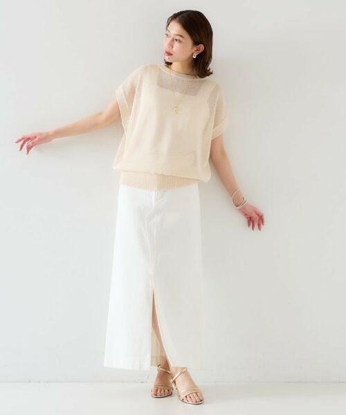 UNTITLED / アンタイトル ニット・セーター | 【前後2WAY/清涼感】コクーンシルエット プルオーバーニット | 詳細5