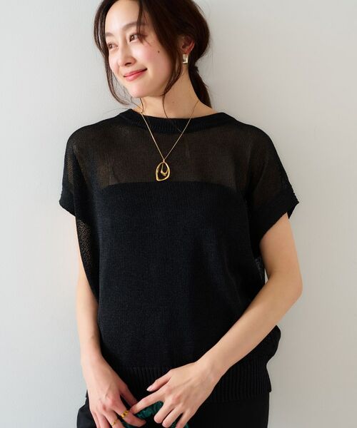 UNTITLED / アンタイトル ニット・セーター | 【前後2WAY/清涼感】コクーンシルエット プルオーバーニット | 詳細9