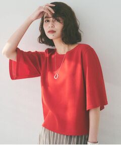 UNTITLED / アンタイトル ニット・セーター | 【清涼感/二の腕カバー】シアープルオーバーニット