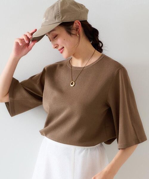 UNTITLED / アンタイトル ニット・セーター | 【清涼感/二の腕カバー】シアープルオーバーニット | 詳細11