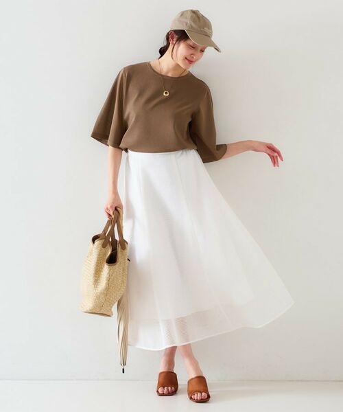 UNTITLED / アンタイトル ニット・セーター | 【清涼感/二の腕カバー】シアープルオーバーニット | 詳細12