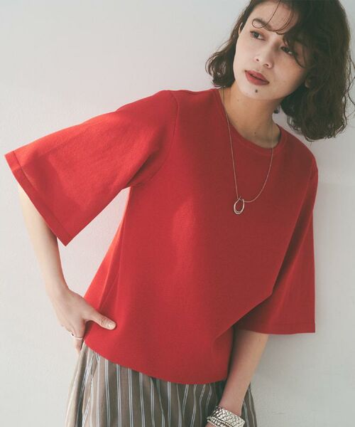 UNTITLED / アンタイトル ニット・セーター | 【清涼感/二の腕カバー】シアープルオーバーニット | 詳細17